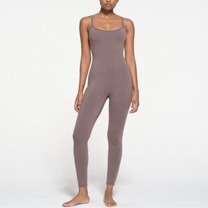 New with Tags Skims Outdoor Cami Catsuit Zinc Spaghetti Strap Stretchy Jumpsuit